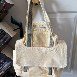 FP Movement by Free People Cream and Gray Hobo Bag
